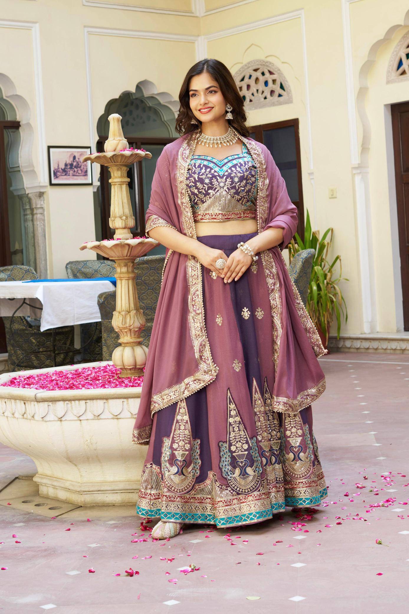 Ram-149 georgette Bulk lehengha choli distributor
